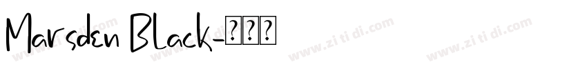 Marsden Black字体转换